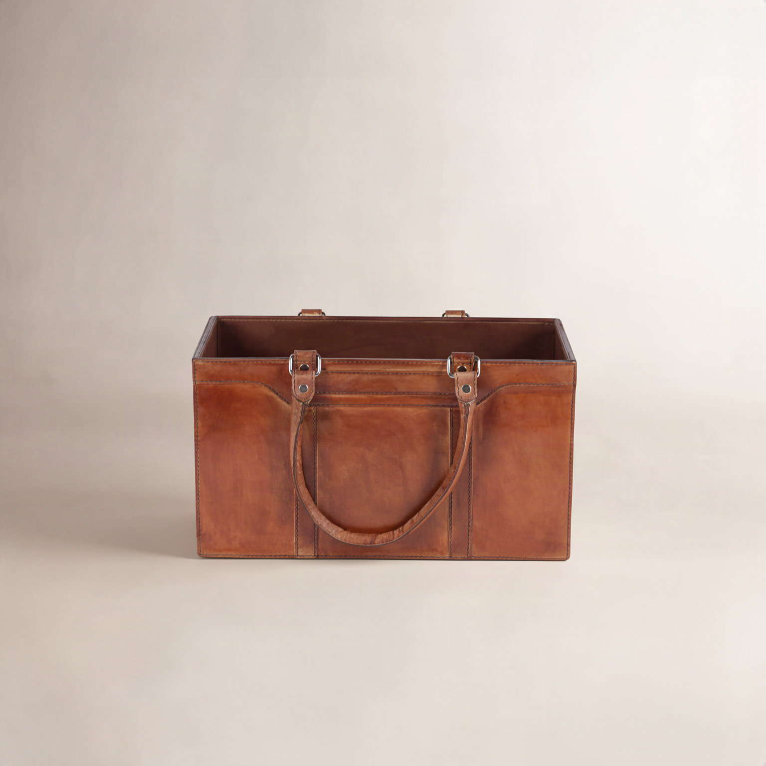 Joss & Main Oleander Real Leather Magazine Rack & Reviews | Wayfair